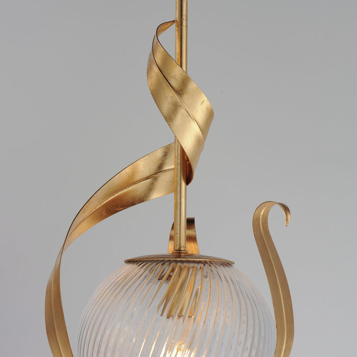 Maxim - 28712CRGL - One Light Pendant - Firenze - Gold Leaf