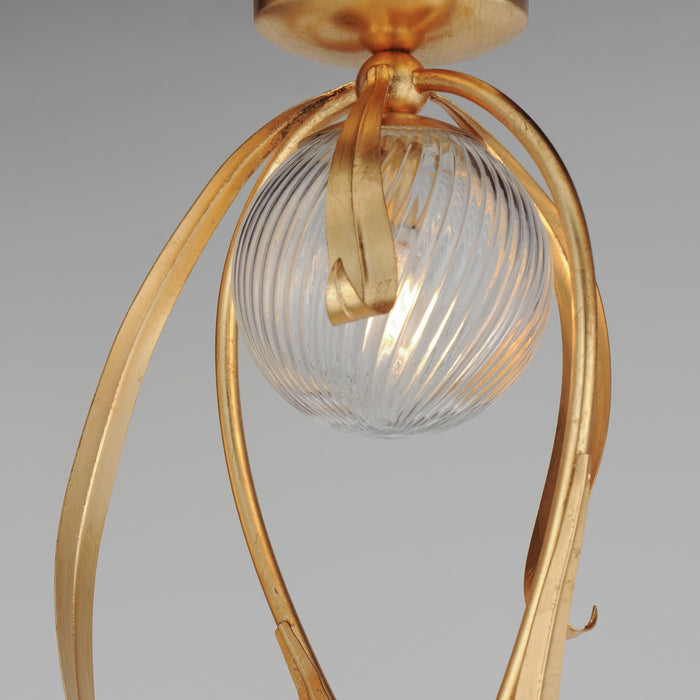 Maxim - 28714CRGL - Three Light Flush Mount - Firenze - Gold Leaf