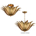 Maxim - 28710GL - Three Light Semi Flush/Pendant Convertible - Firenze - Gold Leaf