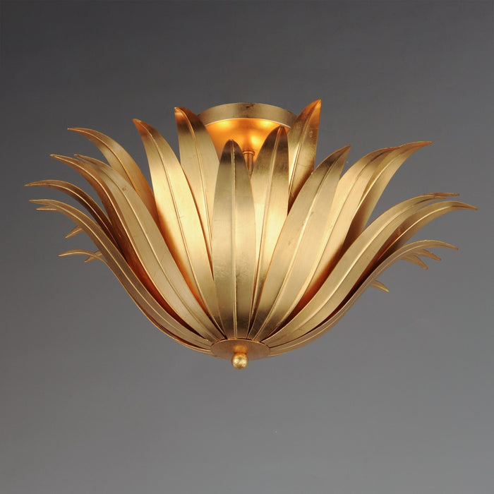 Maxim - 28710GL - Three Light Semi Flush/Pendant Convertible - Firenze - Gold Leaf