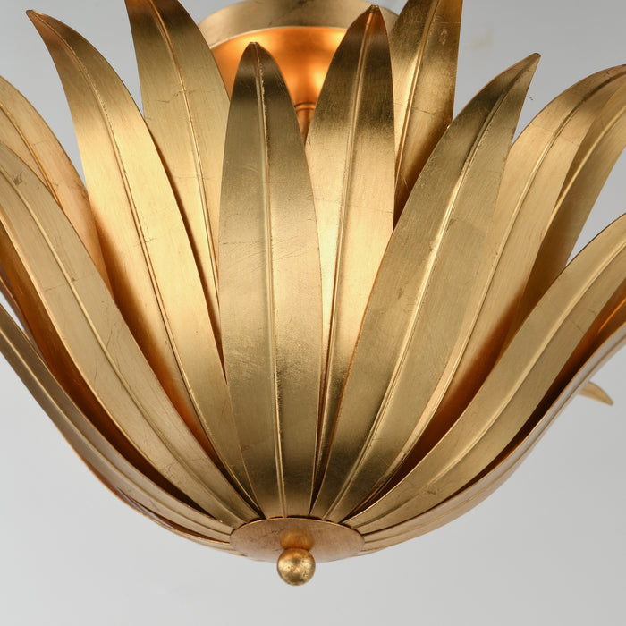 Maxim - 28710GL - Three Light Semi Flush/Pendant Convertible - Firenze - Gold Leaf