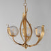 Maxim - 28713CRGL - Three Light Pendant - Firenze - Gold Leaf