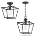 Maxim - 25311BK - One Light Pendant / Semi-Flush - Clifton - Black