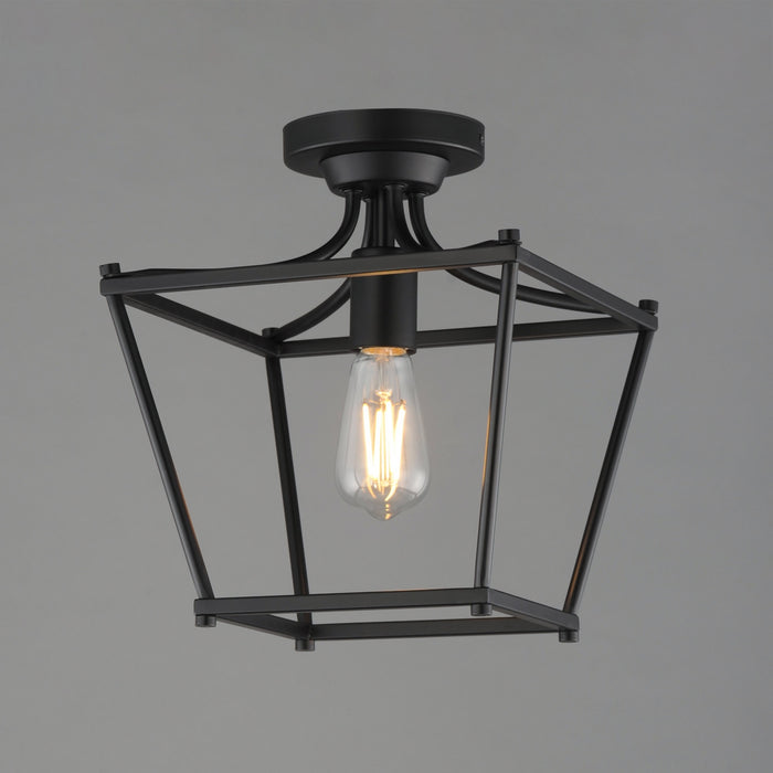 Maxim - 25311BK - One Light Pendant / Semi-Flush - Clifton - Black