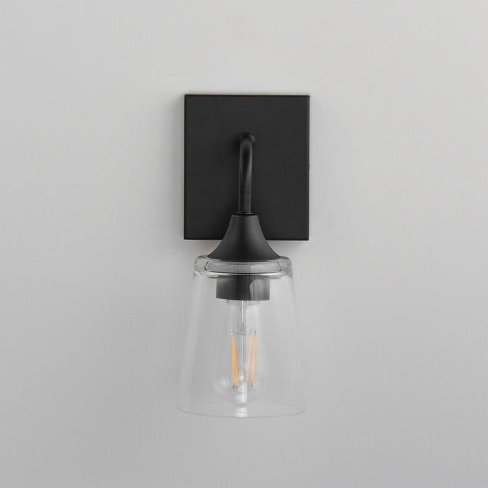 Maxim - 12881CLBK - One Light Wall Sconce - Hudson - Black