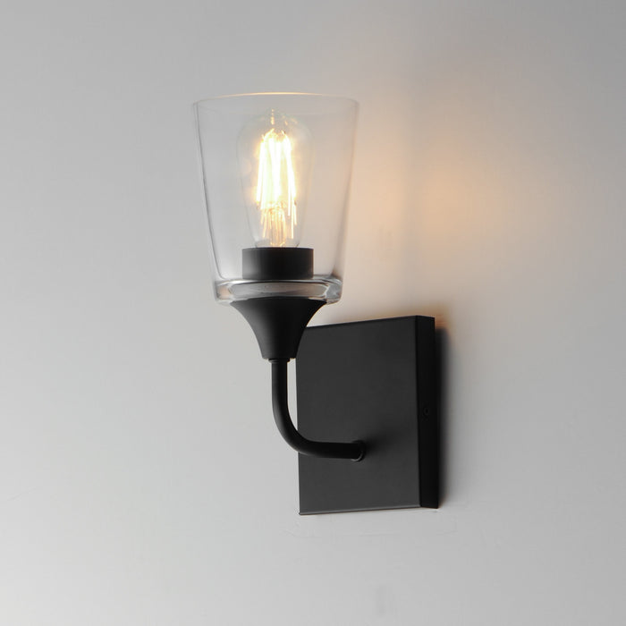 Maxim - 12881CLBK - One Light Wall Sconce - Hudson - Black