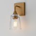 Maxim - 12881CLNAB - One Light Wall Sconce - Hudson - Natural Aged Brass