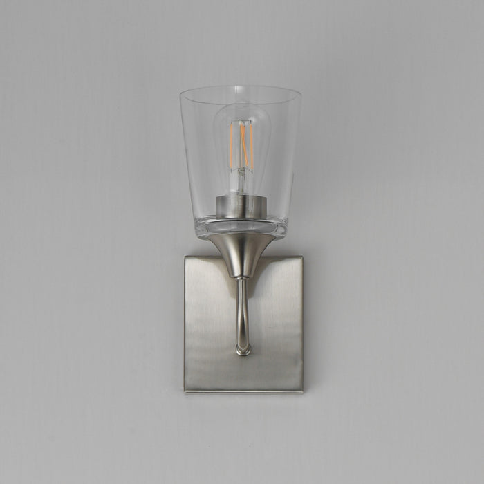 Maxim - 12881CLSN - One Light Wall Sconce - Hudson - Satin Nickel