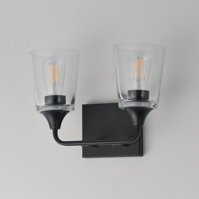 Maxim - 12882CLBK - Two Light Bath Vanity - Hudson - Black
