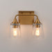 Maxim - 12882CLNAB - Two Light Bath Vanity - Hudson - Natural Aged Brass