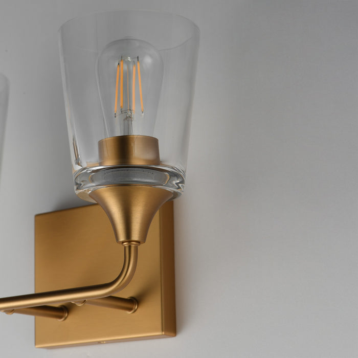 Maxim - 12882CLNAB - Two Light Bath Vanity - Hudson - Natural Aged Brass