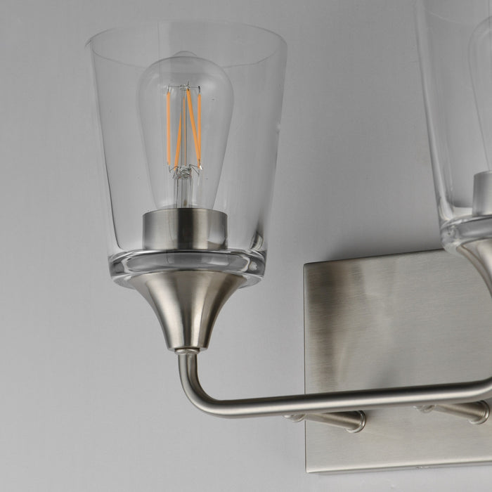 Maxim - 12882CLSN - Two Light Bath Vanity - Hudson - Satin Nickel