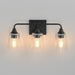 Maxim - 12883CLBK - Three Light Bath Vanity - Hudson - Black