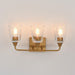 Maxim - 12883CLNAB - Three Light Bath Vanity - Hudson - Natural Aged Brass