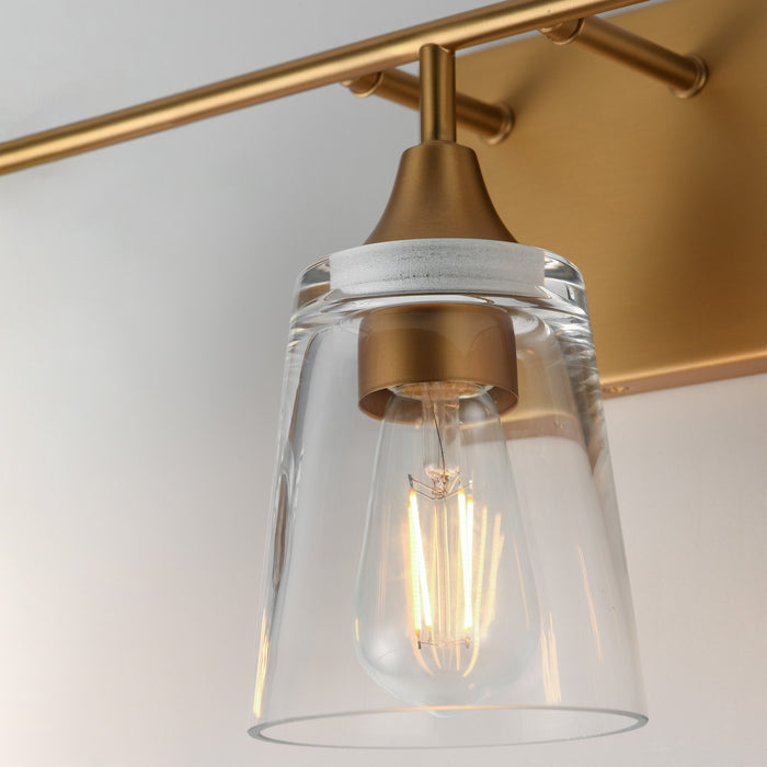 Maxim - 12883CLNAB - Three Light Bath Vanity - Hudson - Natural Aged Brass