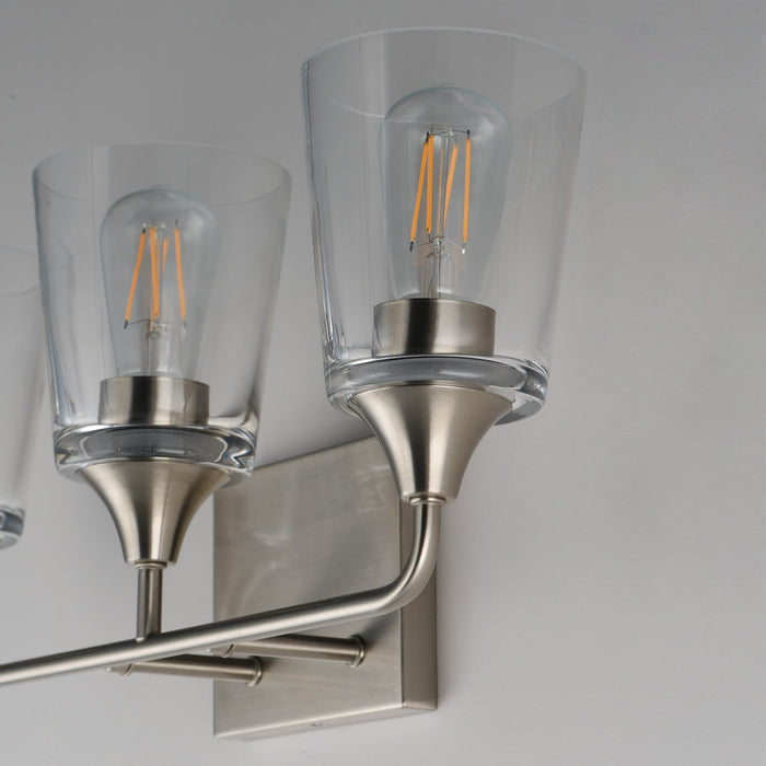 Maxim - 12883CLSN - Three Light Bath Vanity - Hudson - Satin Nickel