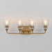 Maxim - 12884CLNAB - Four Light Bath Vanity - Hudson - Natural Aged Brass