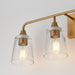 Maxim - 12884CLNAB - Four Light Bath Vanity - Hudson - Natural Aged Brass