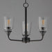 Maxim - 12873CLBK - Three Light Chandelier - Hudson - Black