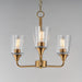 Maxim - 12873CLNAB - Three Light Chandelier - Hudson - Natural Aged Brass