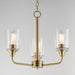 Maxim - 12873CLNAB - Three Light Chandelier - Hudson - Natural Aged Brass