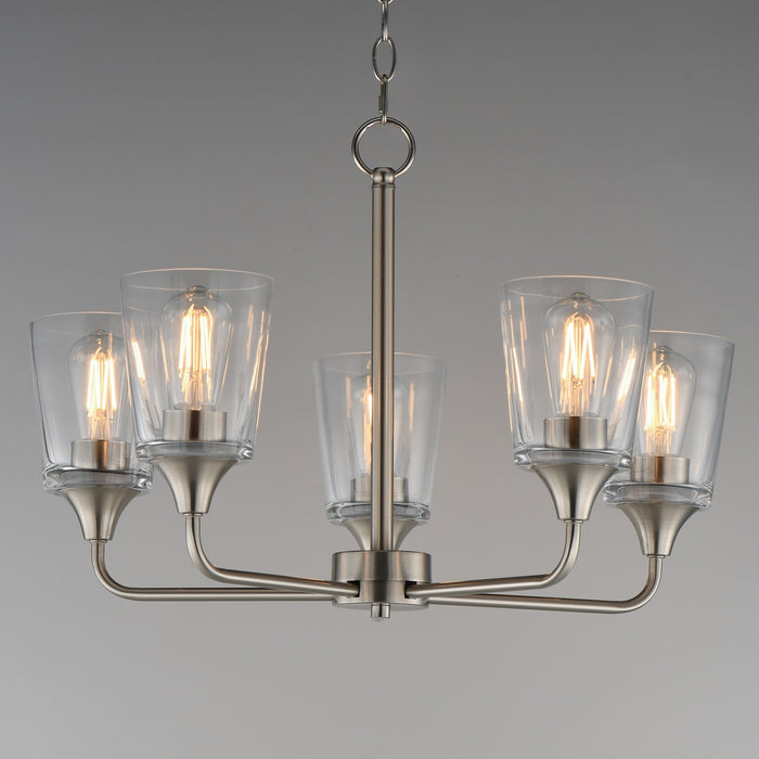 Maxim - 12875CLSN - Five Light Chandelier - Hudson - Satin Nickel