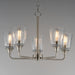 Maxim - 12875CLSN - Five Light Chandelier - Hudson - Satin Nickel