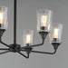 Maxim - 12876CLBK - Six Light Chandelier - Hudson - Black
