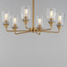 Maxim - 12876CLNAB - Six Light Chandelier - Hudson - Natural Aged Brass