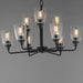 Maxim - 12879CLBK - Nine Light Chandelier - Hudson - Black