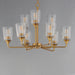 Maxim - 12879CLNAB - Nine Light Chandelier - Hudson - Natural Aged Brass