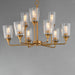 Maxim - 12879CLNAB - Nine Light Chandelier - Hudson - Natural Aged Brass