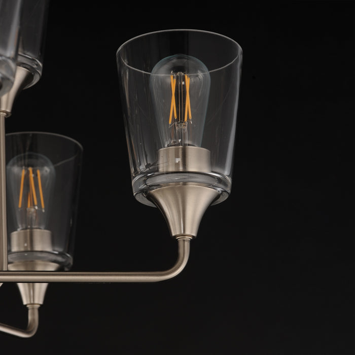 Maxim - 12879CLSN - Nine Light Chandelier - Hudson - Satin Nickel