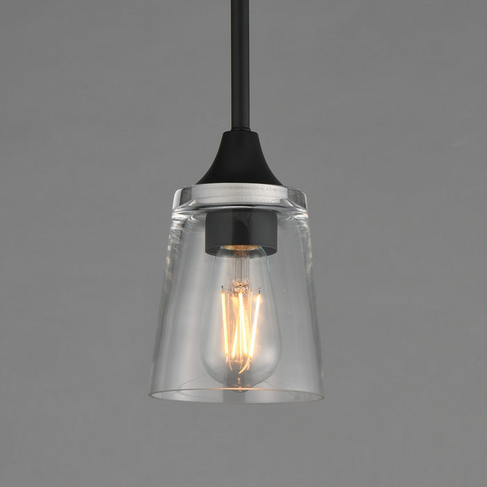 Maxim - 92880CLBK - One Light Pendant - Hudson - Black