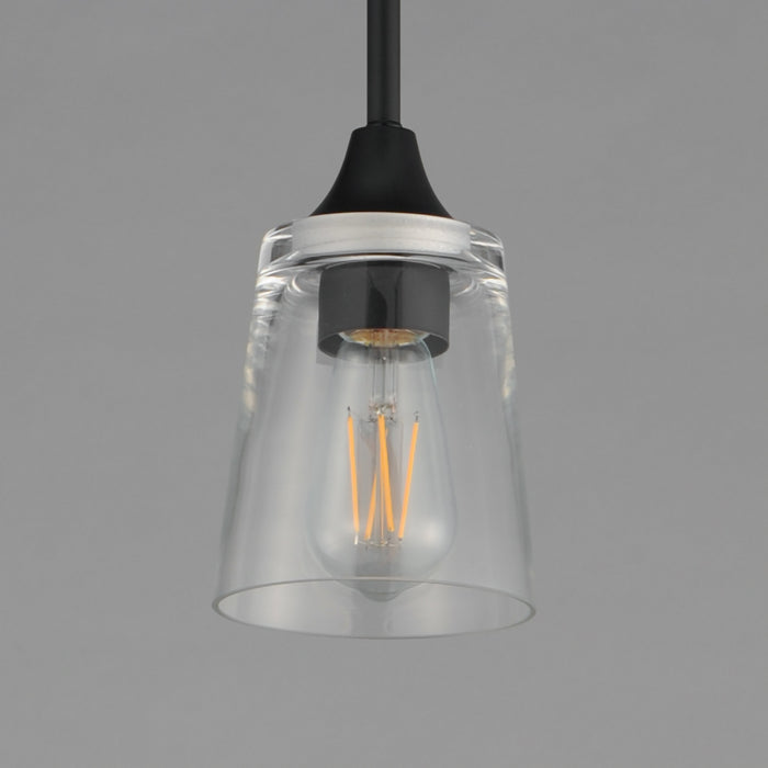 Maxim - 92880CLBK - One Light Pendant - Hudson - Black