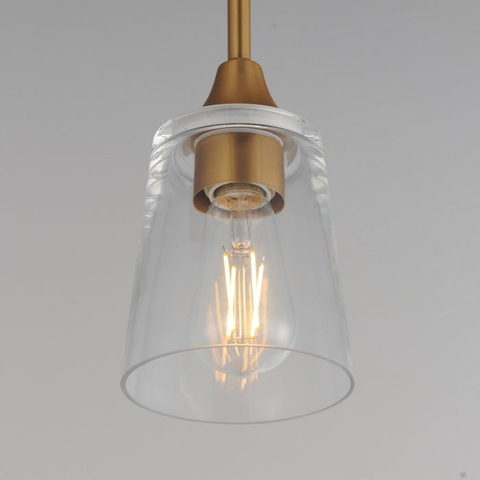 Maxim - 92880CLNAB - One Light Pendant - Hudson - Natural Aged Brass