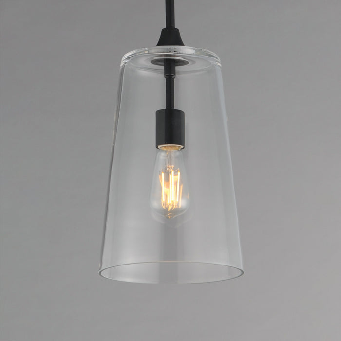 Maxim - 12886CLBK - One Light Pendant - Hudson - Black