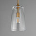 Maxim - 12886CLNAB - One Light Pendant - Hudson - Natural Aged Brass