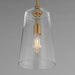 Maxim - 12886CLNAB - One Light Pendant - Hudson - Natural Aged Brass