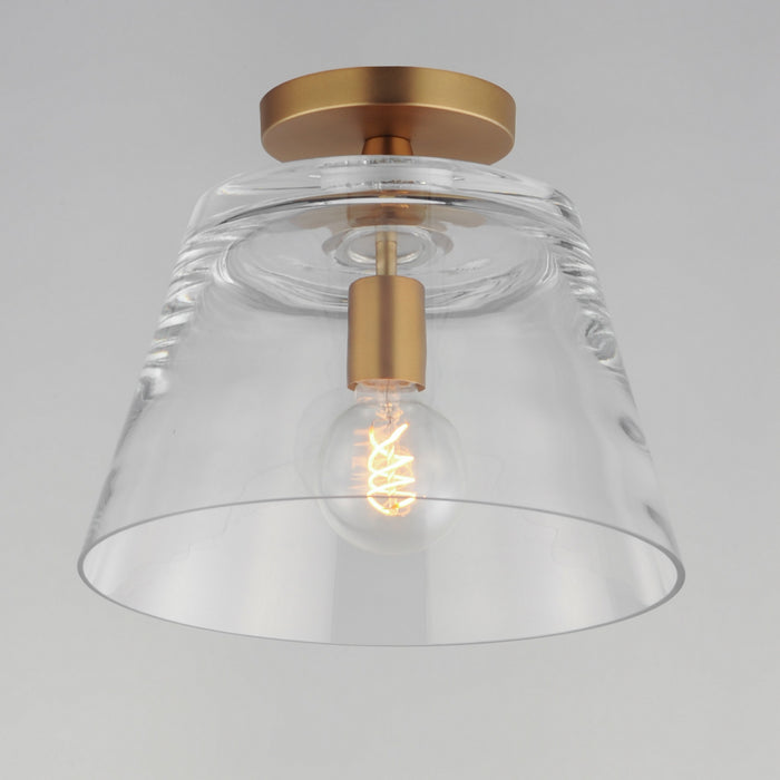 Maxim - 12880CLNAB - One Light Pendant - Hudson - Natural Aged Brass