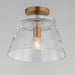 Maxim - 12880CLNAB - One Light Pendant - Hudson - Natural Aged Brass