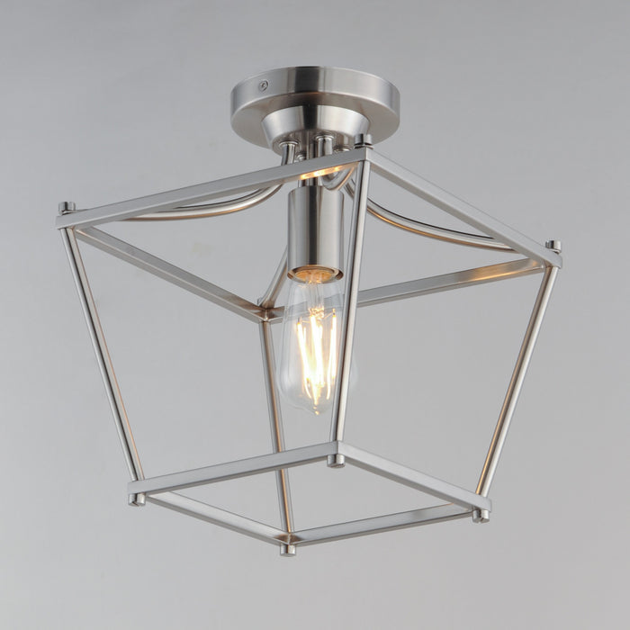 Maxim - 25311SN - One Light Pendant / Semi-Flush - Clifton - Satin Nickel