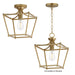 Maxim - 25311NAB - One Light Pendant / Semi-Flush - Clifton - Natural Aged Brass
