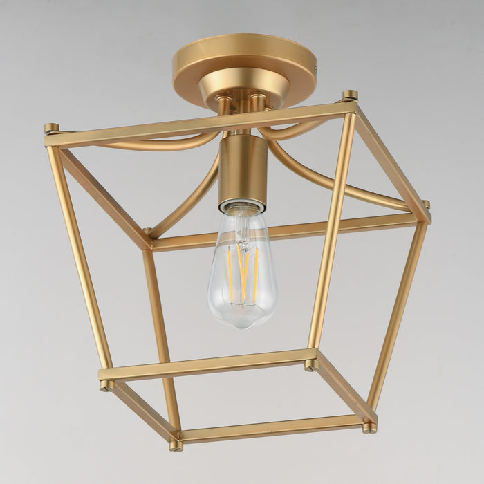 Maxim - 25311NAB - One Light Pendant / Semi-Flush - Clifton - Natural Aged Brass