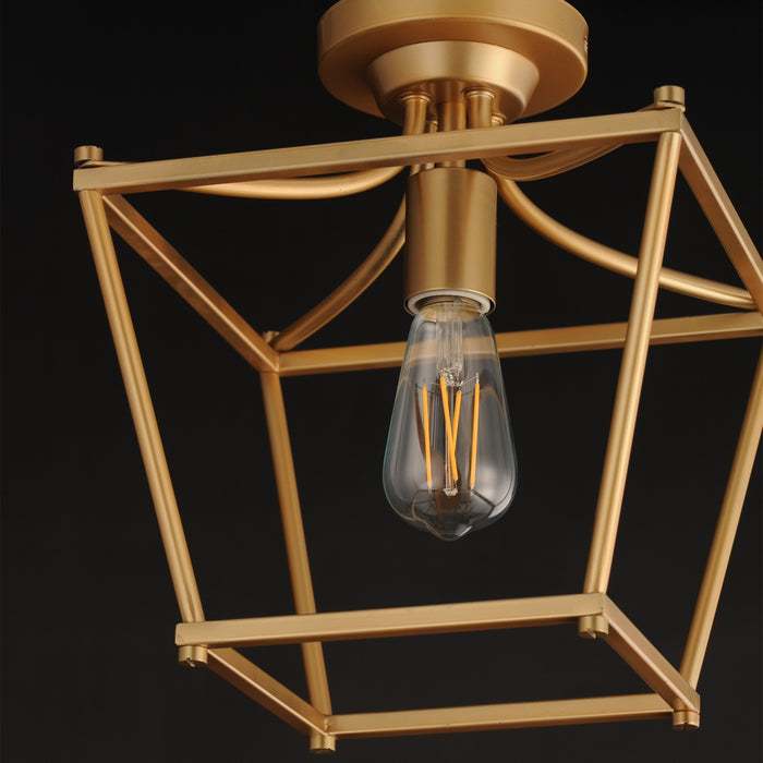 Maxim - 25311NAB - One Light Pendant / Semi-Flush - Clifton - Natural Aged Brass