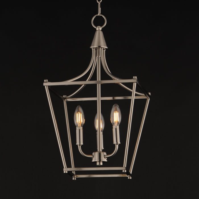 Maxim - 25313SN - Three Light Pendant - Clifton - Satin Nickel