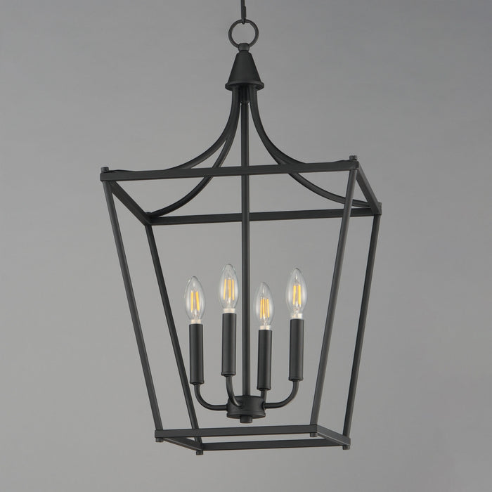 Maxim - 25314BK - Four Light Pendant - Clifton - Black