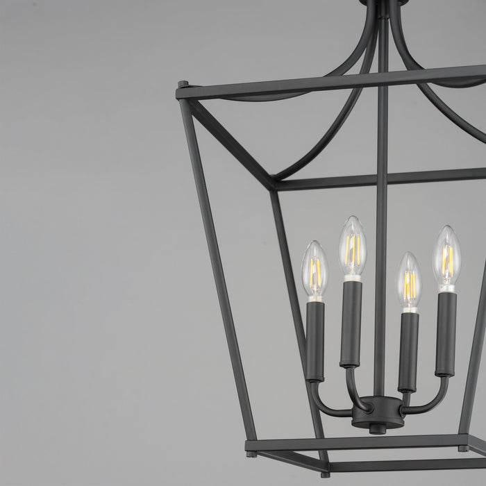 Maxim - 25314BK - Four Light Pendant - Clifton - Black