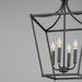 Maxim - 25314BK - Four Light Pendant - Clifton - Black
