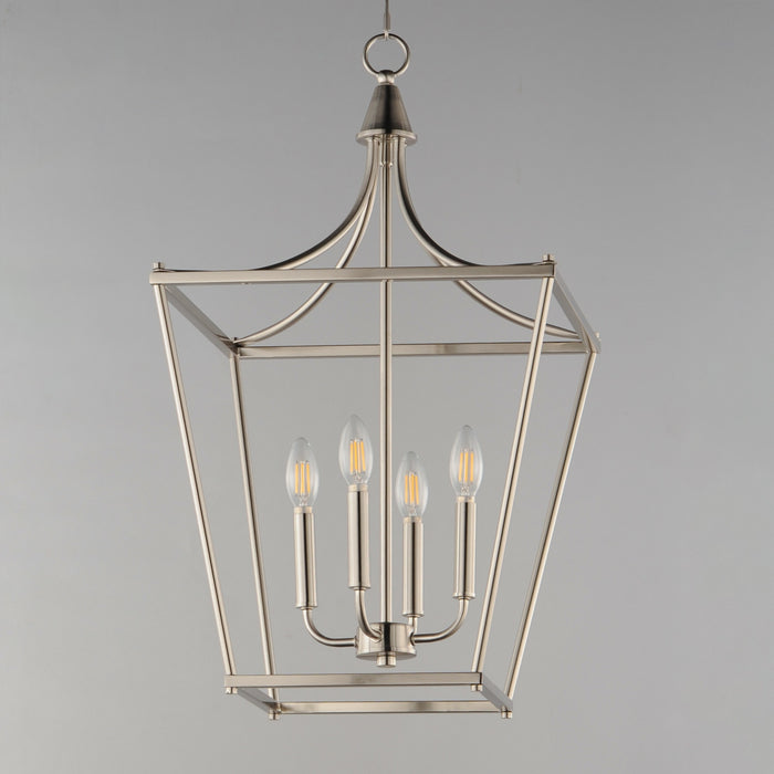 Maxim - 25314SN - Four Light Pendant - Clifton - Satin Nickel
